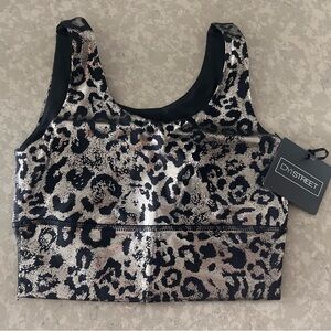 DYI Leopard Print Sports Bra, XS *NWT*
